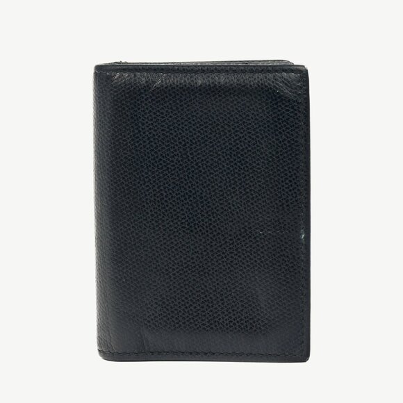 Tiffany & Co. Black Grained-Leather Bifold Card Holder - Picture 2 of 5